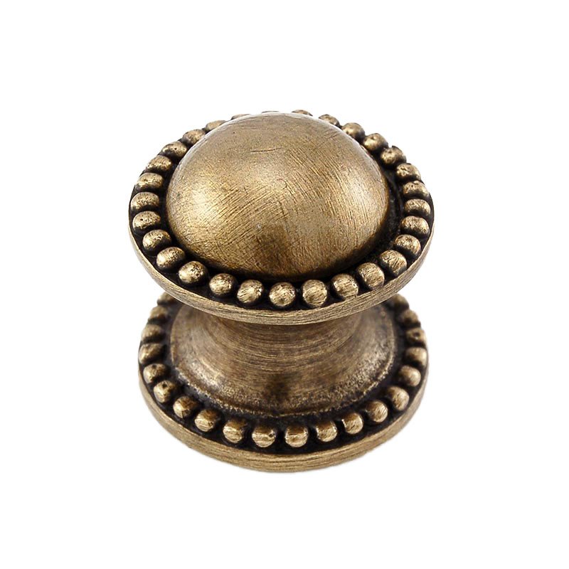Vicenza Hardware Small Knob 1" in Antique Brass