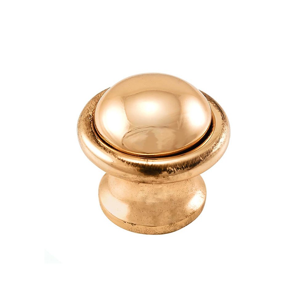 Vicenza Hardware Large Knob 1 1/4" in Antique Gold