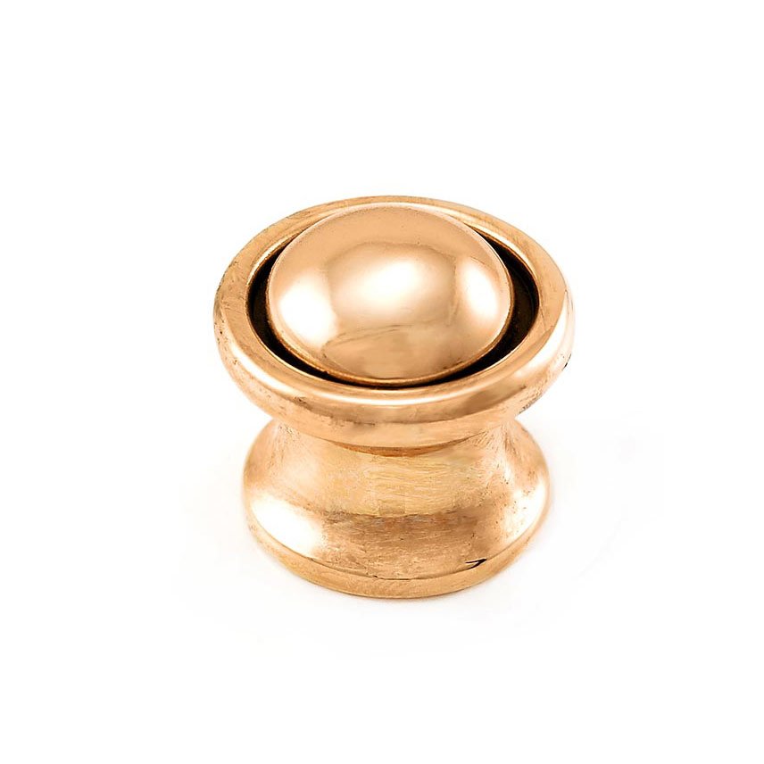 Vicenza Hardware Small Knob 1" in Antique Gold