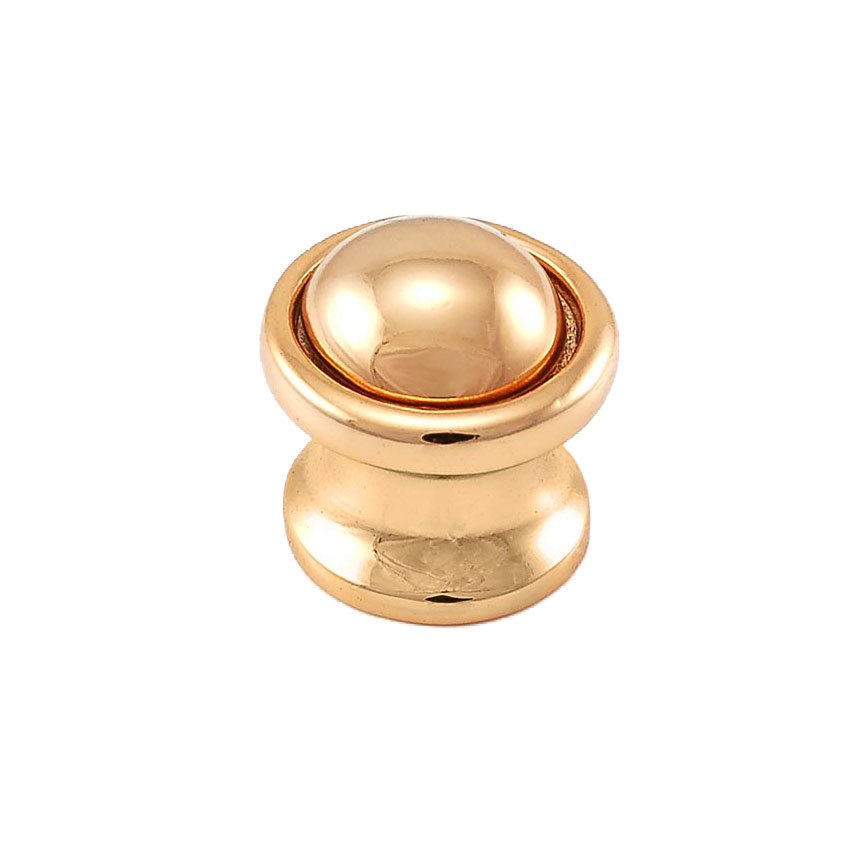 Vicenza Hardware Small Knob 1" in Polished Gold