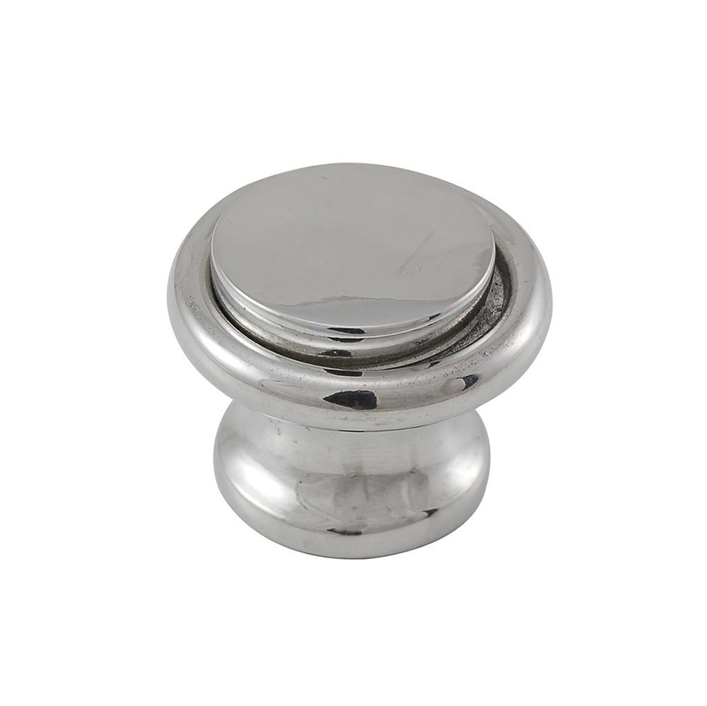 Vicenza Hardware Large Knob 1 1/4" in Polished Silver