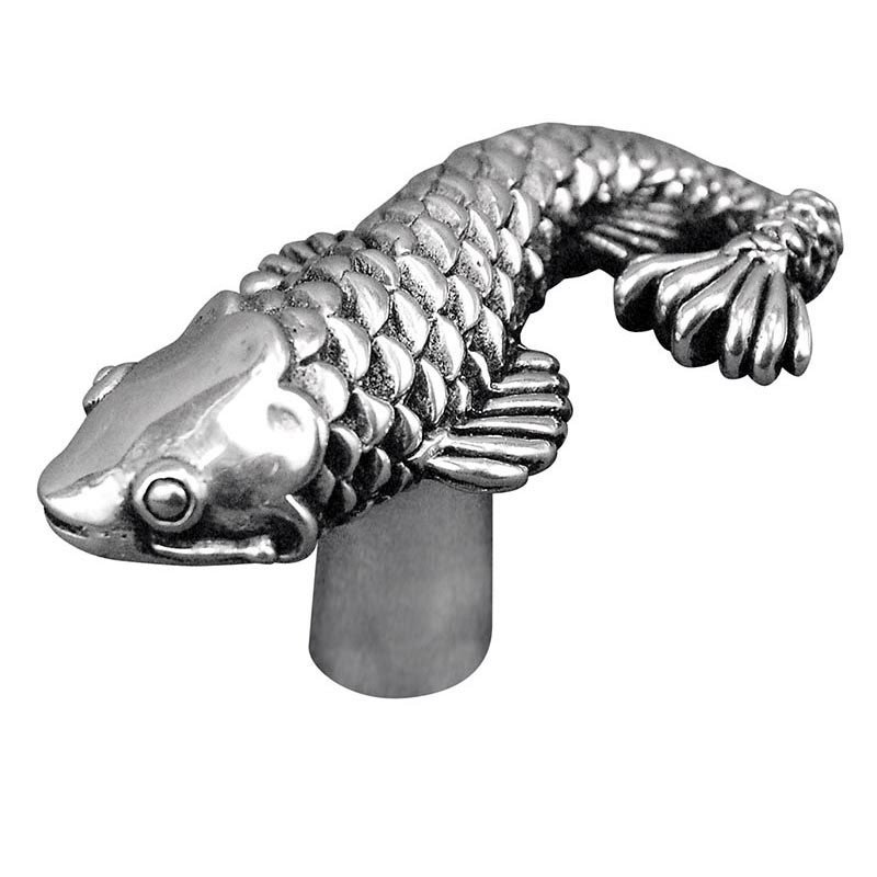 Vicenza Hardware Fish Knob in Antique Silver
