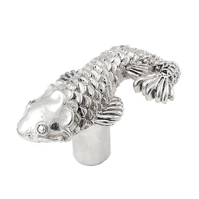 Vicenza Hardware Fish Knob in Polished Silver