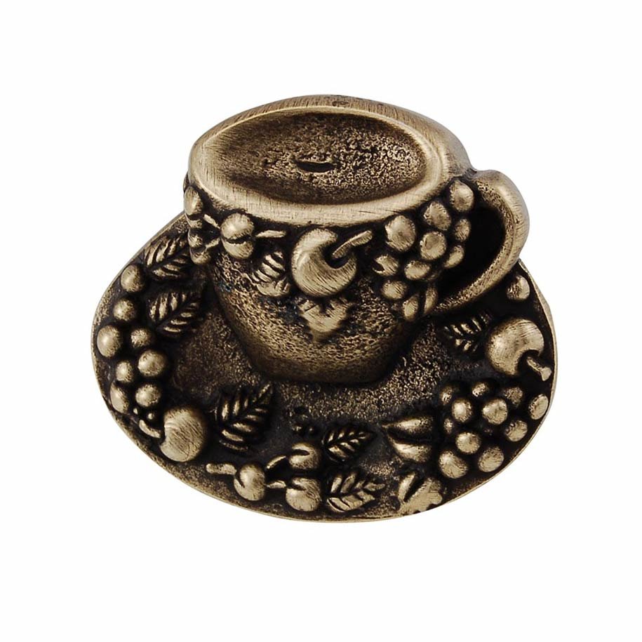 Vicenza Hardware Nature - Teacup Tazza Knob in Antique Brass