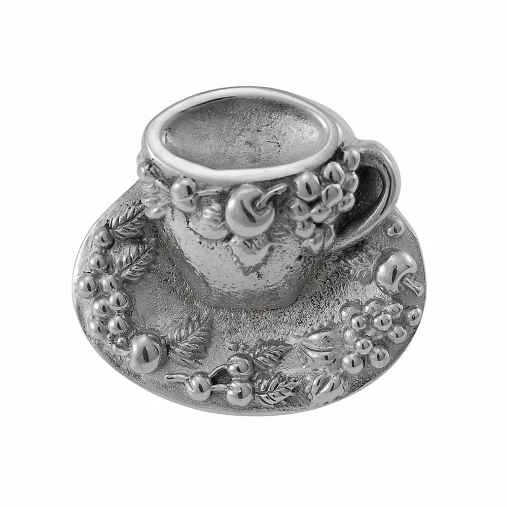 Vicenza Hardware Nature - Teacup Tazza Knob in Polished Silver