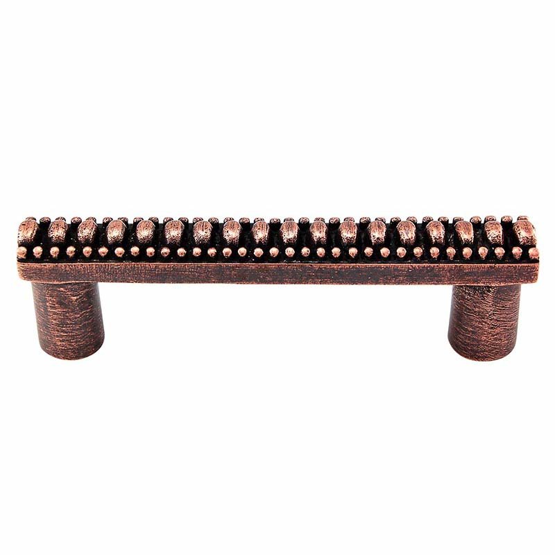 Vicenza Hardware Ribbed Handle 76mm in Antique Copper