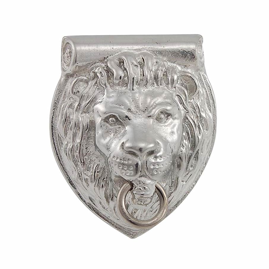 Vicenza Hardware Lion Head Knob in Polished Nickel