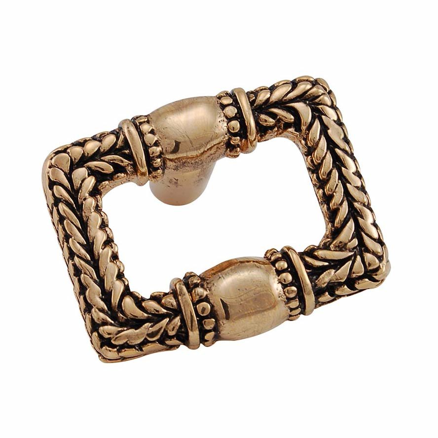 Vicenza Hardware Braided Square Knob in Antique Gold