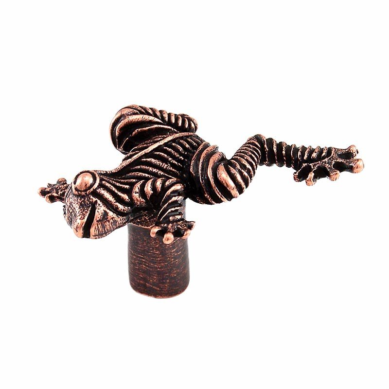 Vicenza Hardware Leaping Frog Knob in Antique Copper