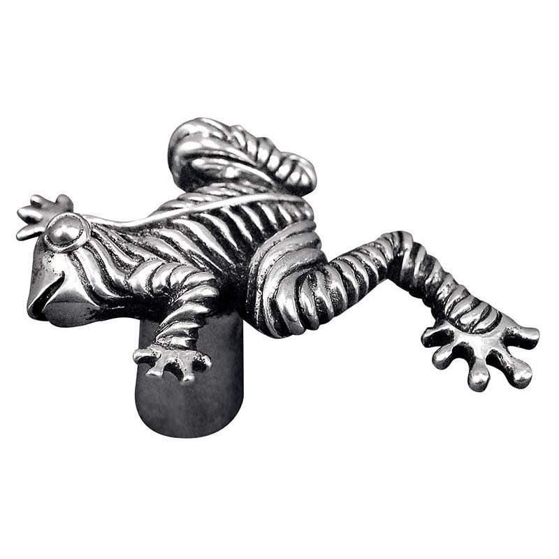 Vicenza Hardware Leaping Frog Knob in Antique Silver