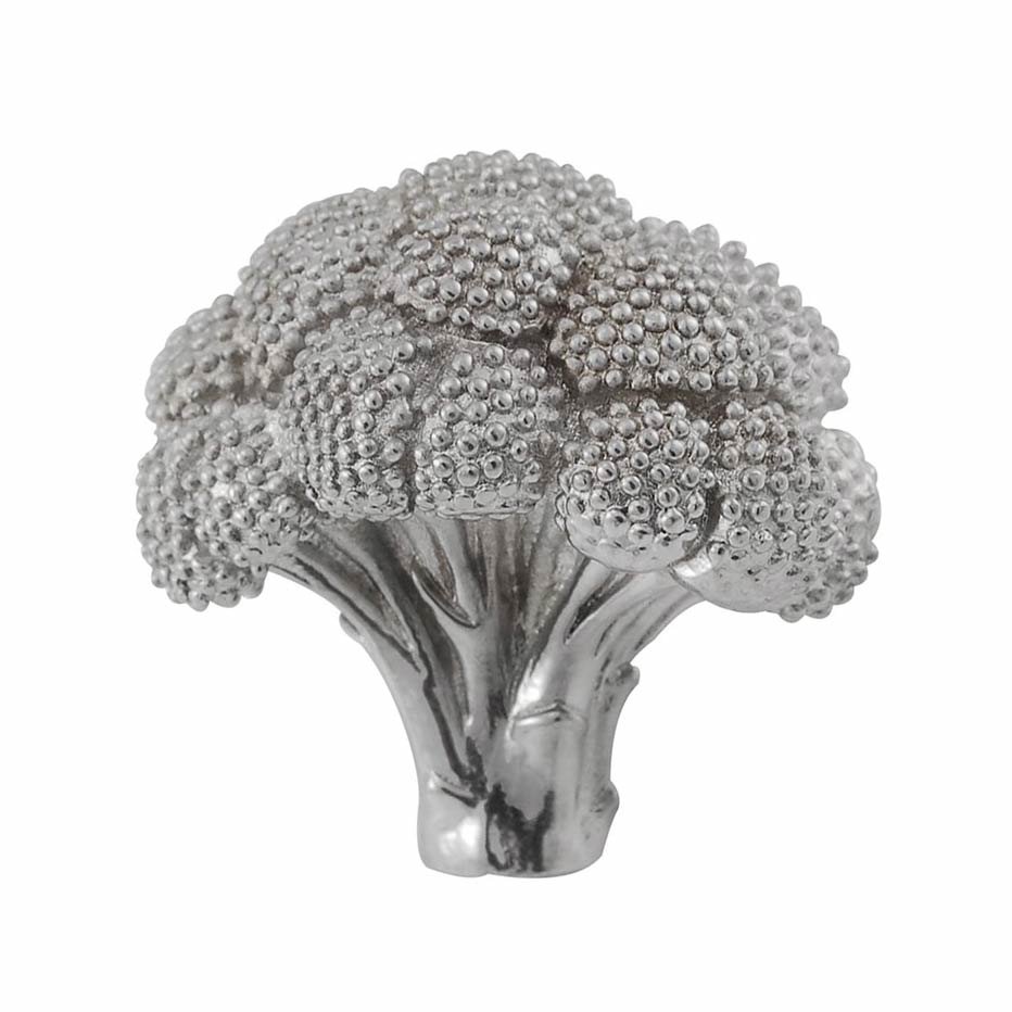 Vicenza Hardware Broccoli Knob in Polished Silver