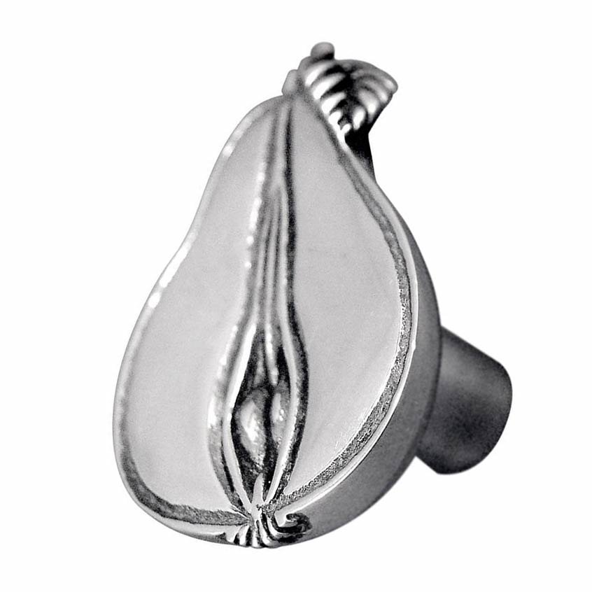 Vicenza Hardware Sliced Pear Knob in Antique Silver