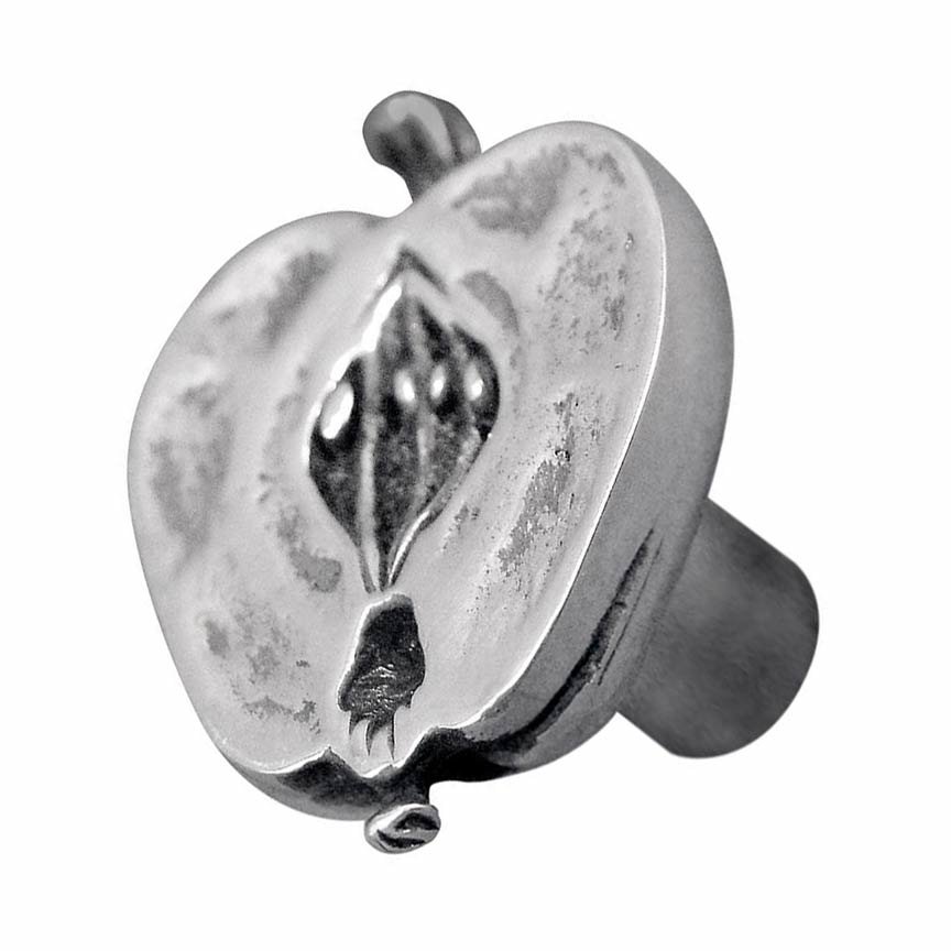 Vicenza Hardware Sliced Apple Knob in Antique Silver
