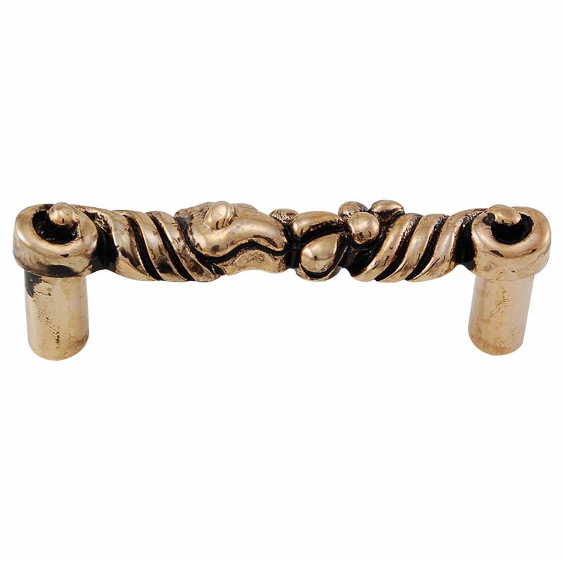 Vicenza Hardware Abstract Handle 76mm in Antique Gold