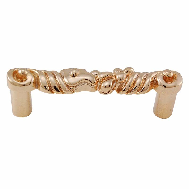 Vicenza Hardware Abstract Handle 76mm in Polished Gold