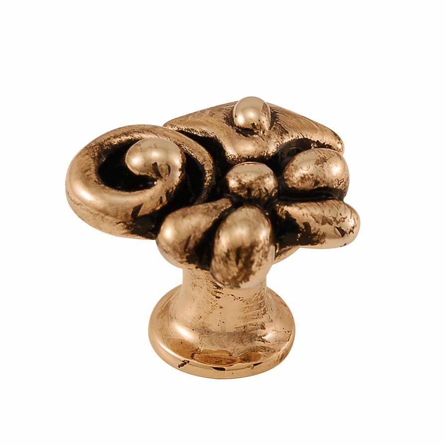Vicenza Hardware Abstract Knob in Antique Gold