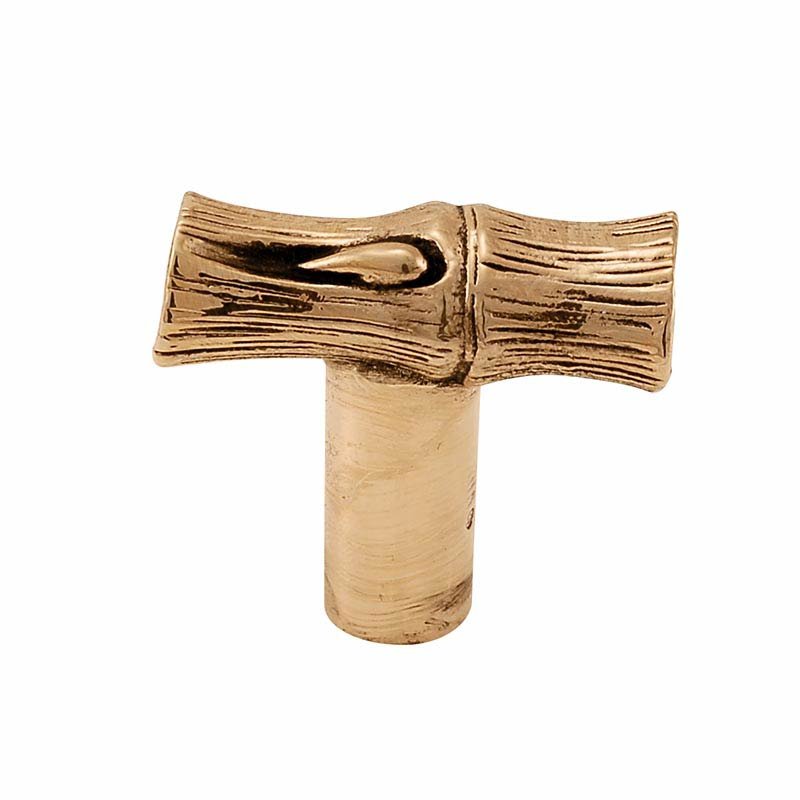 Vicenza Hardware Bamboo Knob in Antique Gold