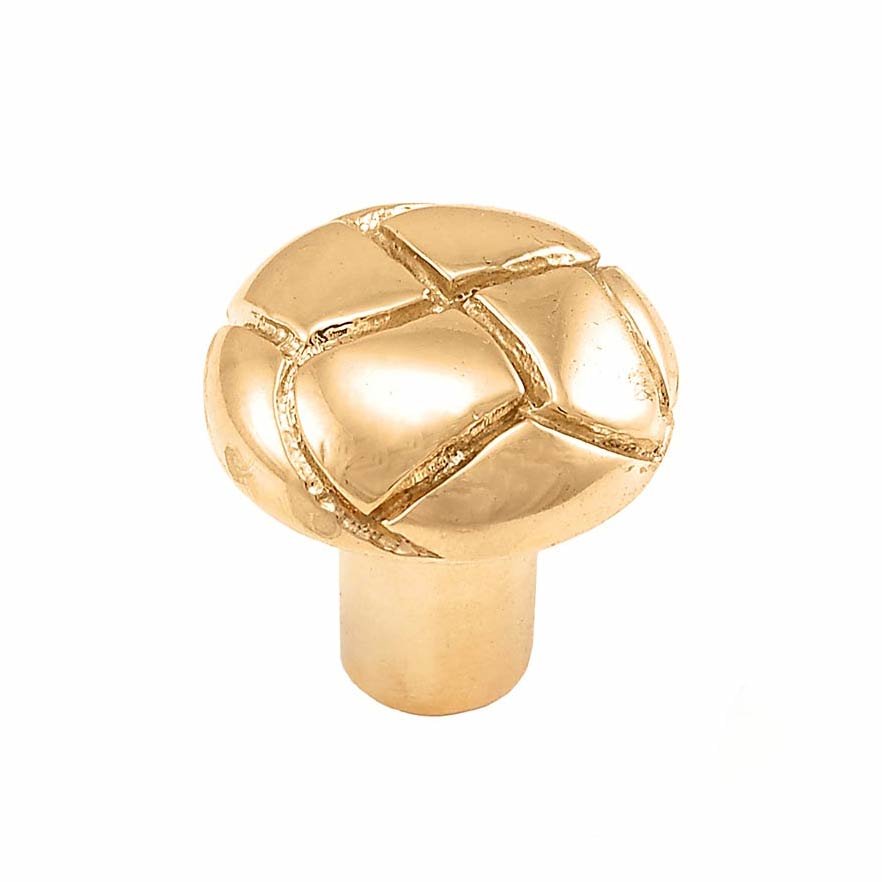 Vicenza Hardware 1 1/8" Button Knob in Polished Gold