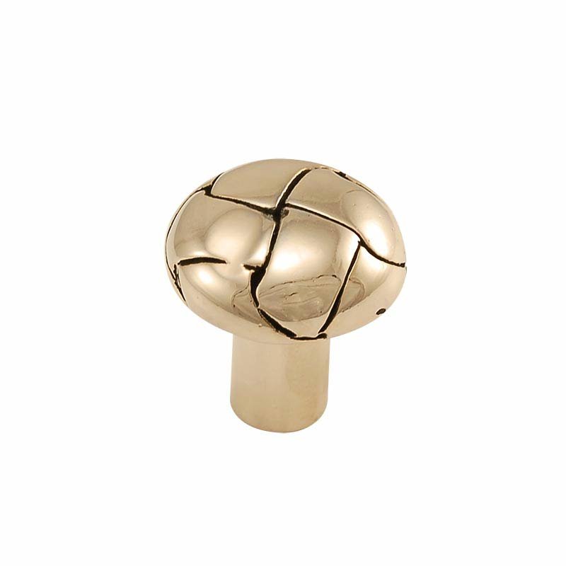 Vicenza Hardware 1" Button Knob in Antique Gold