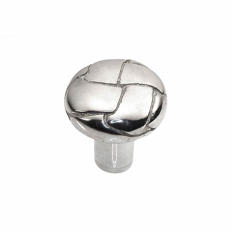 Vicenza Hardware 1" Button Knob in Polished Silver