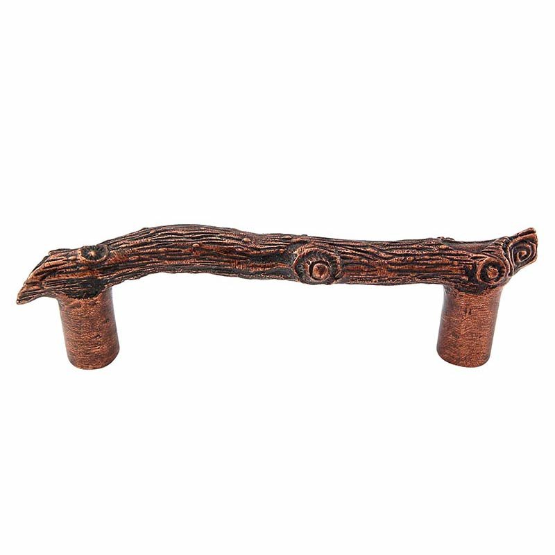 Vicenza Hardware Tree Branch Handle 76mm in Antique Copper