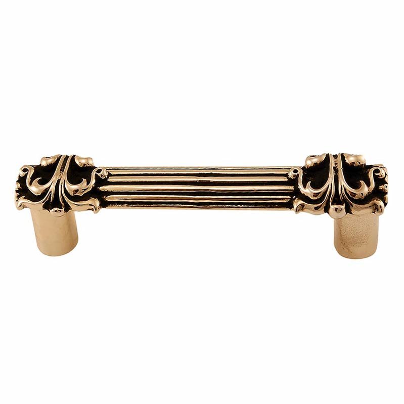Vicenza Hardware Ornate Handle 76mm in Antique Gold