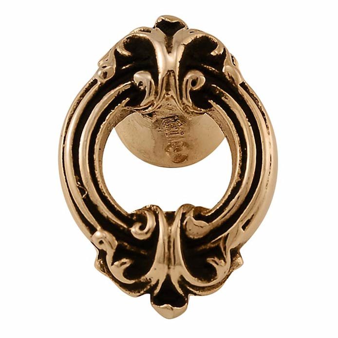 Vicenza Hardware Small Ornate Knob in Antique Gold