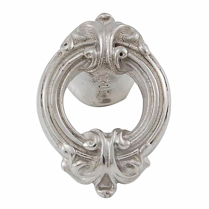 Vicenza Hardware Small Ornate Knob in Polished Nickel