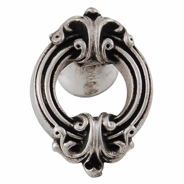 Vicenza Hardware Small Ornate Knob in Vintage Pewter