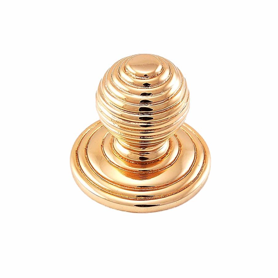 Vicenza Hardware Small Multi Ring Ball Knob in Polished Gold