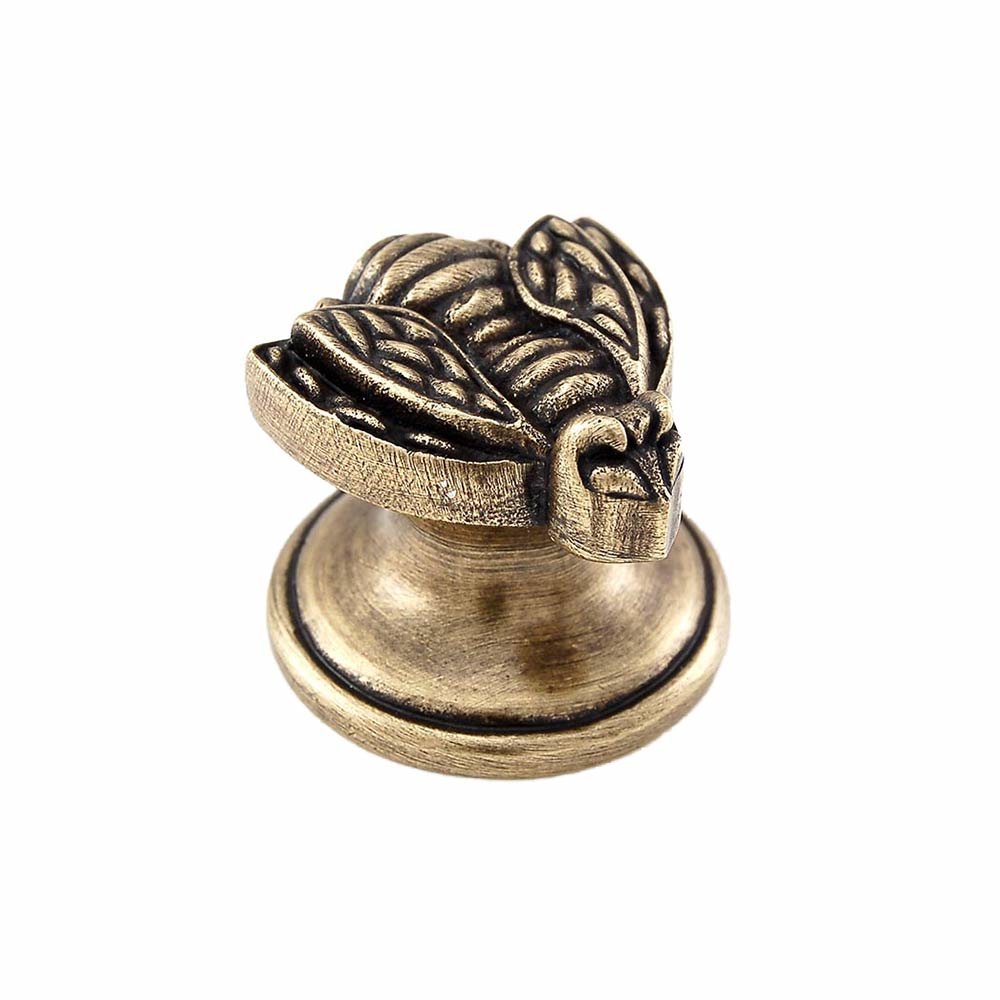 Vicenza Hardware Small Bumble Bee Knob in Antique Brass