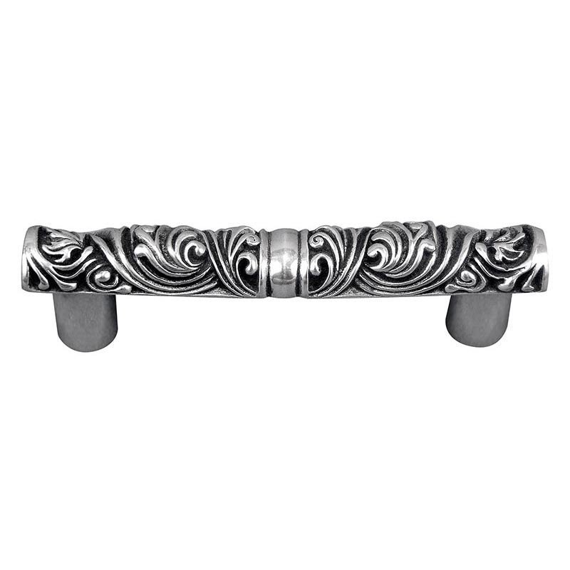 Vicenza Hardware Fancy Handle 76mm in Antique Silver