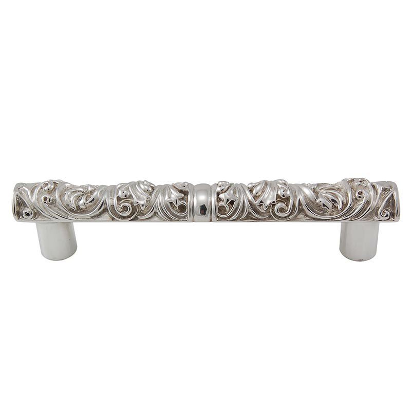 Vicenza Hardware 4" Centers Pull in Polished Silver