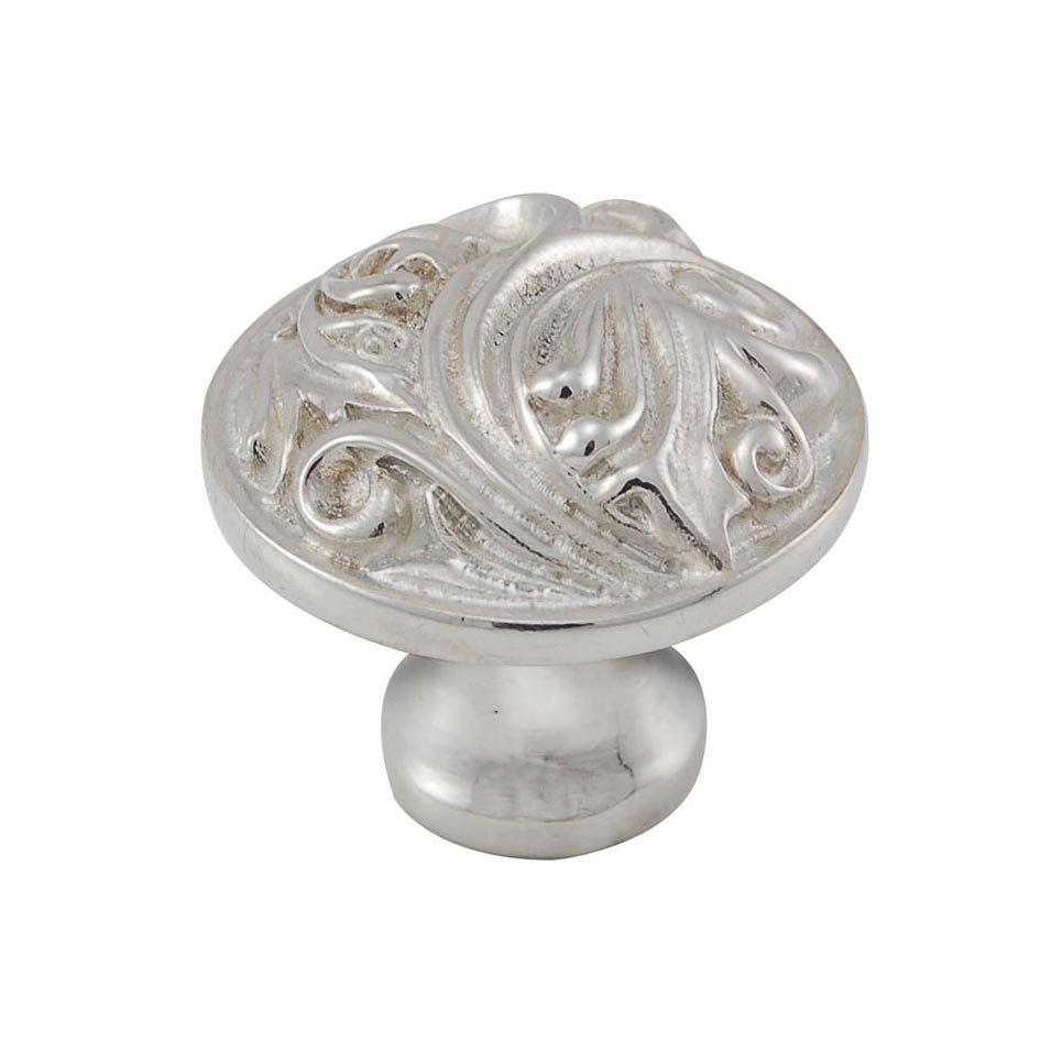 Vicenza Hardware 1 1/4" Small Base Knob in Polished Silver