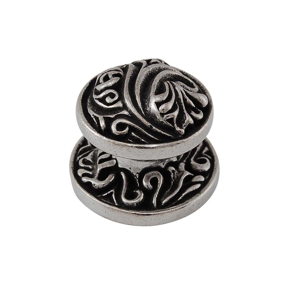 Vicenza Hardware Small Fancy Round Knob in Vintage Pewter