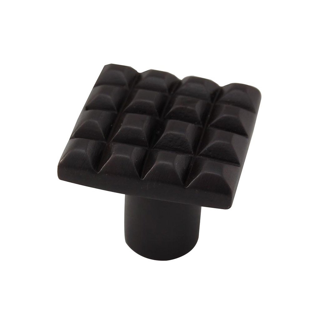 Vicenza Hardware Large Square Cube Knob in Oil Rubbed Bronze