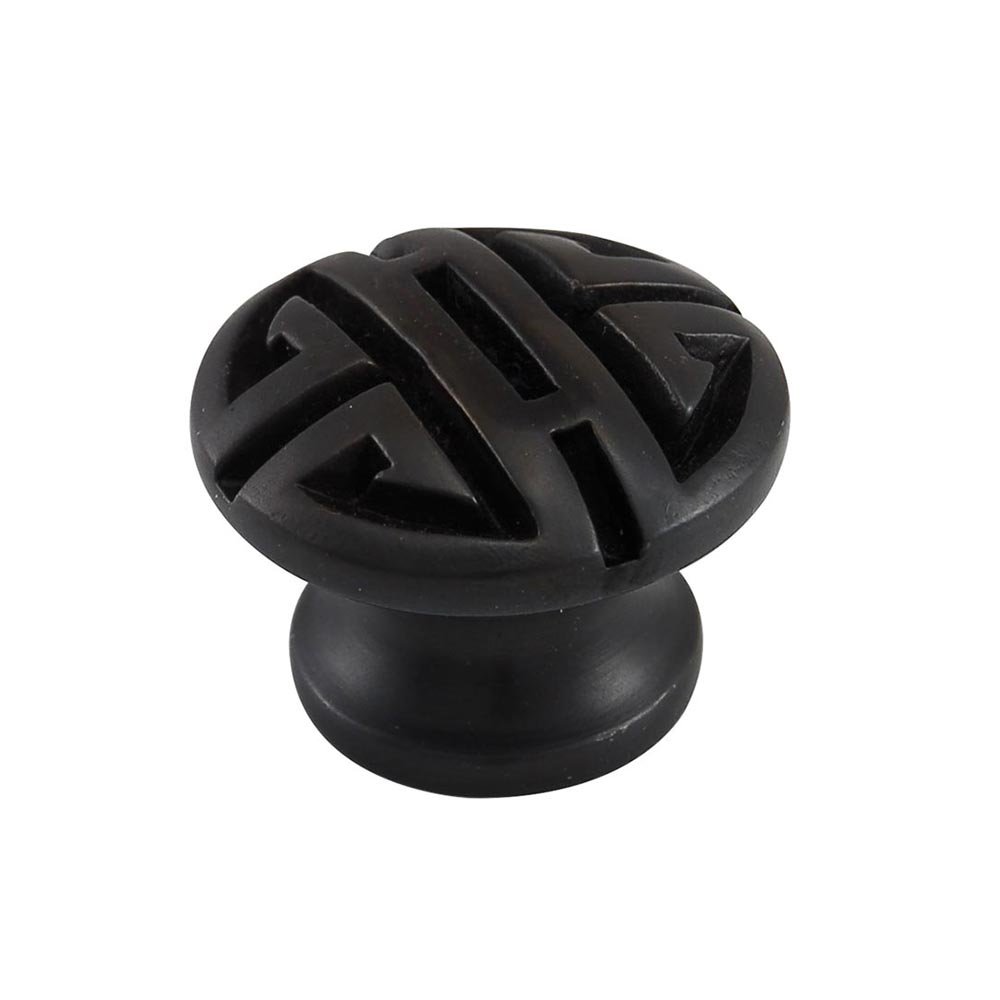 Vicenza Hardware Large Oriental Knob 1 1/8" in Oil Rubbed Bronze