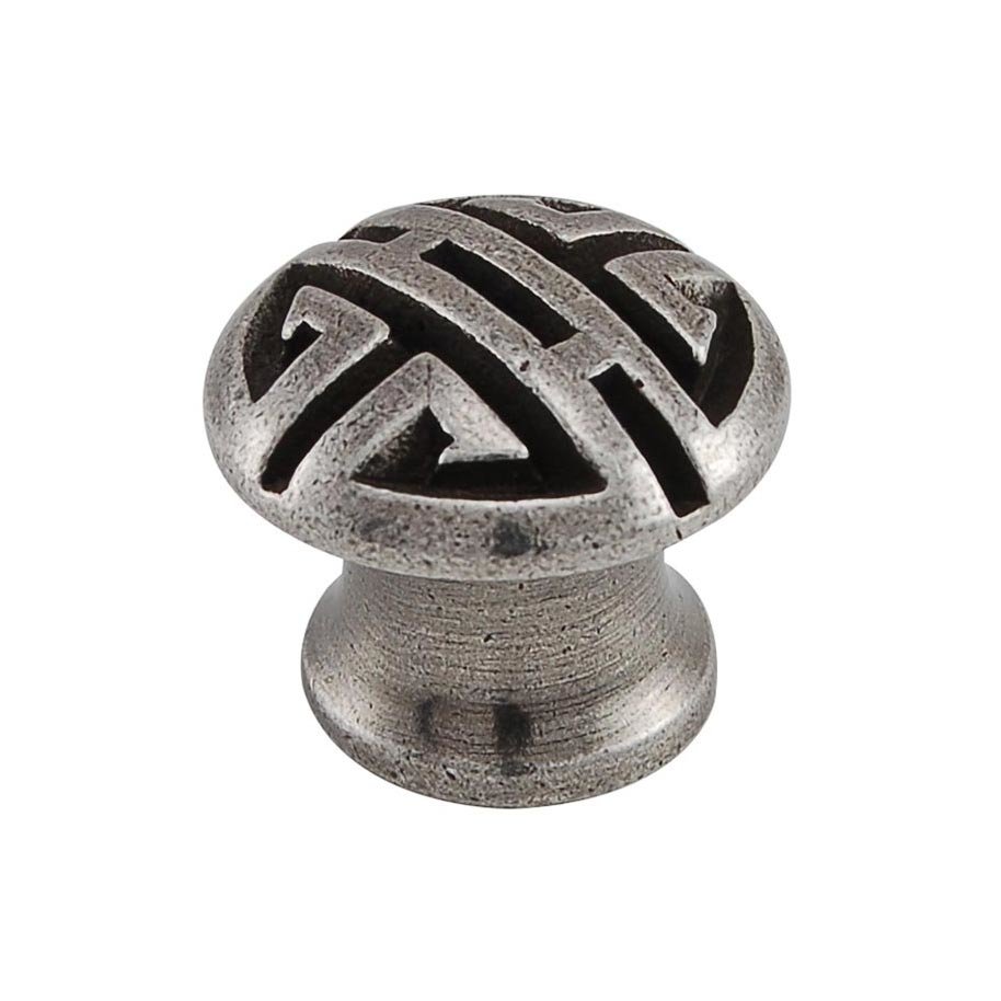 Vicenza Hardware Small Oriental Knob 15/16" in Vintage Pewter