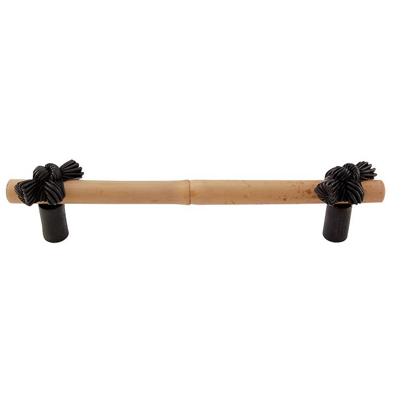 Vicenza Hardware 5" Centers Bamboo Knot Pull in Oil Rubbed Bronze