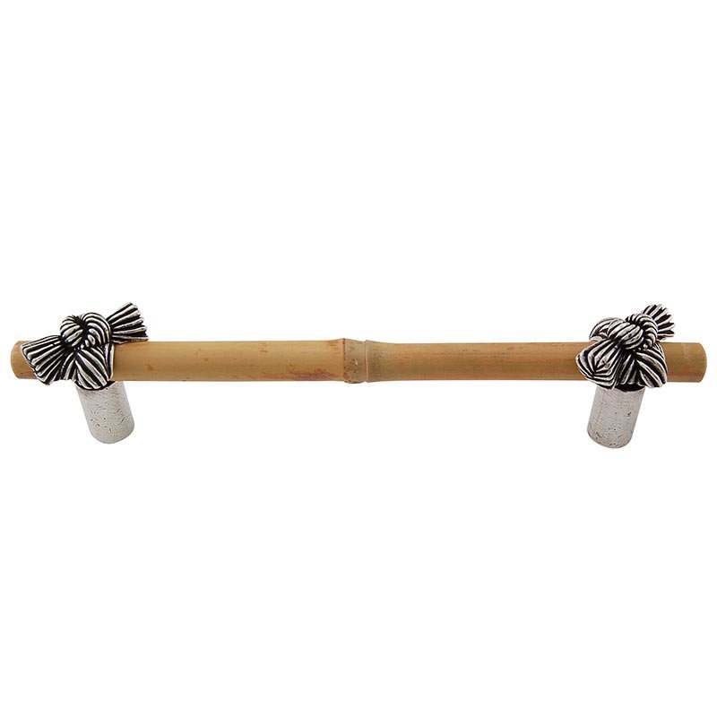 Vicenza Hardware 5" Centers Bamboo Knot Pull in Vintage Pewter