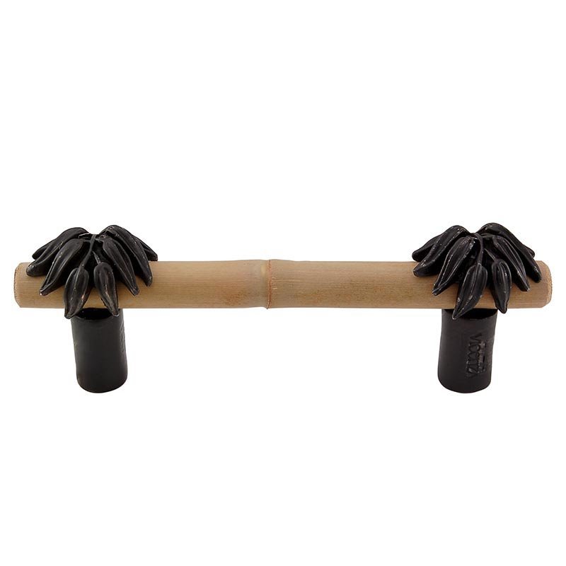 Vicenza Hardware Real Bamboo And Leaf Handle in Oil Rubbed Bronze