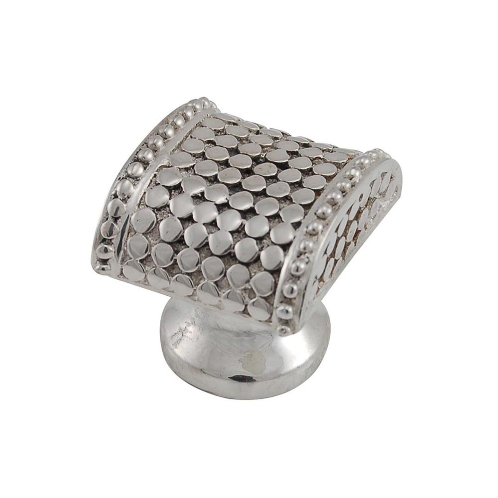 Vicenza Hardware Small Spotted Knob in Polished Silver