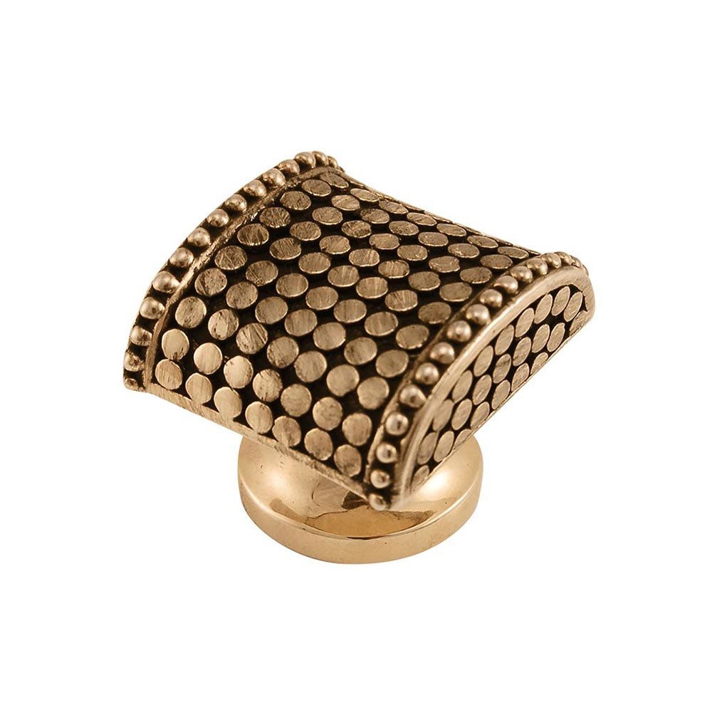Vicenza Hardware Large Spotted Knob in Antique Gold