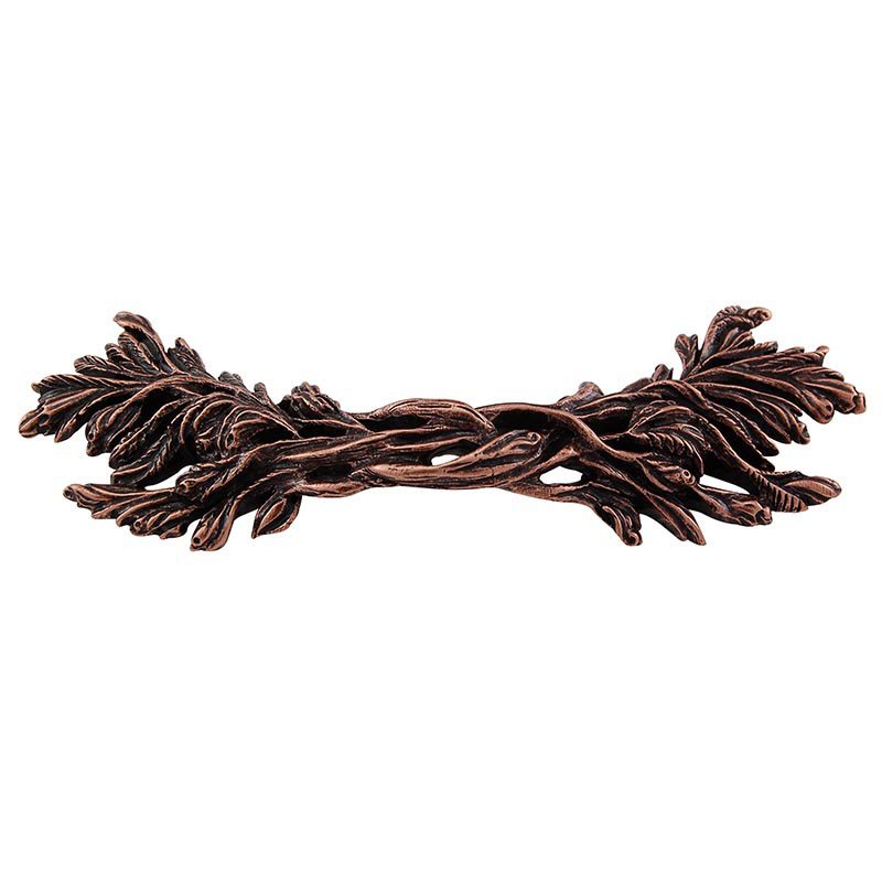 Vicenza Hardware 3" Centers Branches Pull in Antique Copper