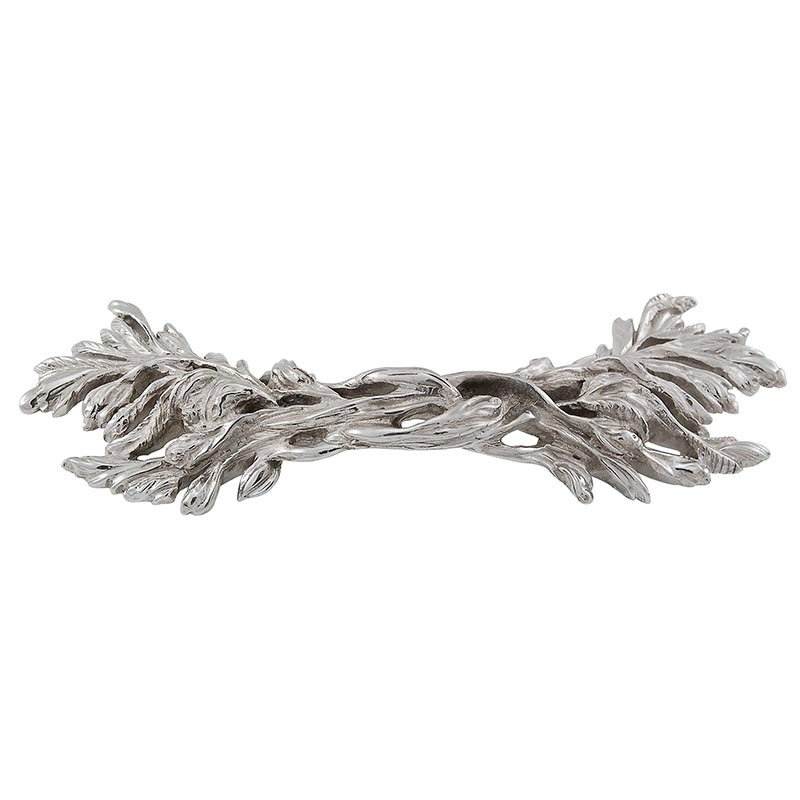 Vicenza Hardware 3" Centers Branches Pull in Polished Silver