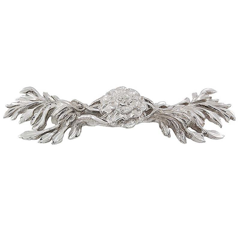 Vicenza Hardware 3" Centers Carnation Pull in Polished Nickel