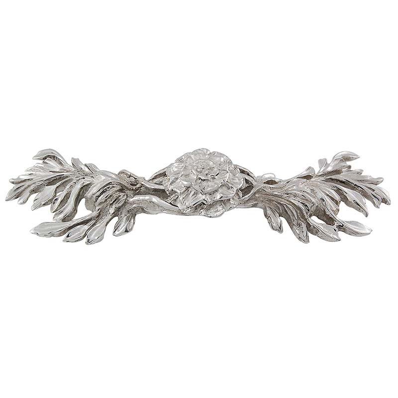 Vicenza Hardware 3" Centers Carnation Pull in Polished Silver