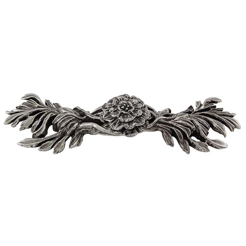 Vicenza Hardware 3" Centers Carnation Pull in Vintage Pewter