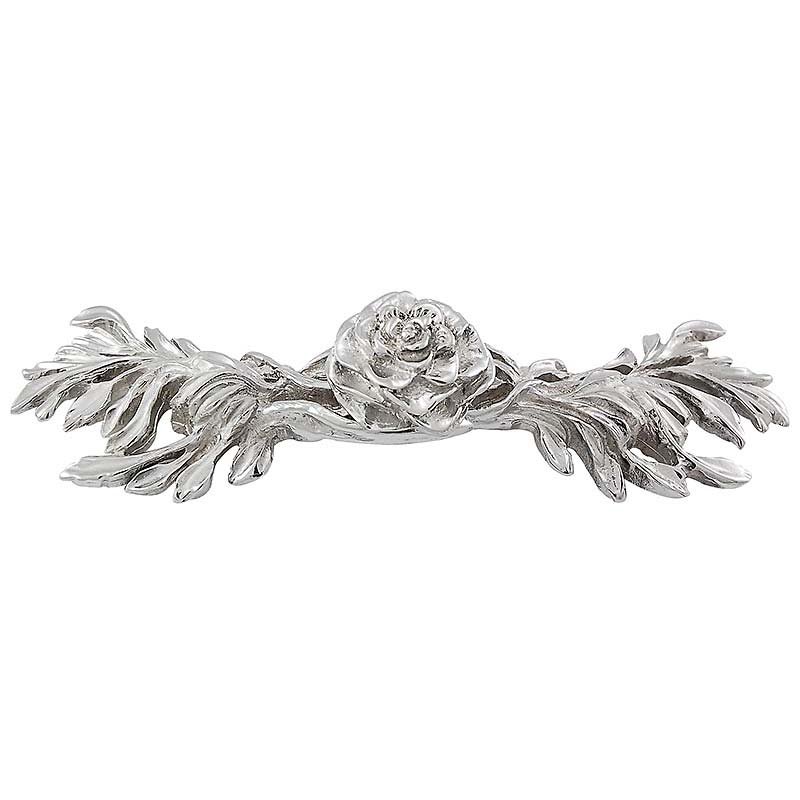 Vicenza Hardware 3" Centers Jasmine Pull in Polished Nickel