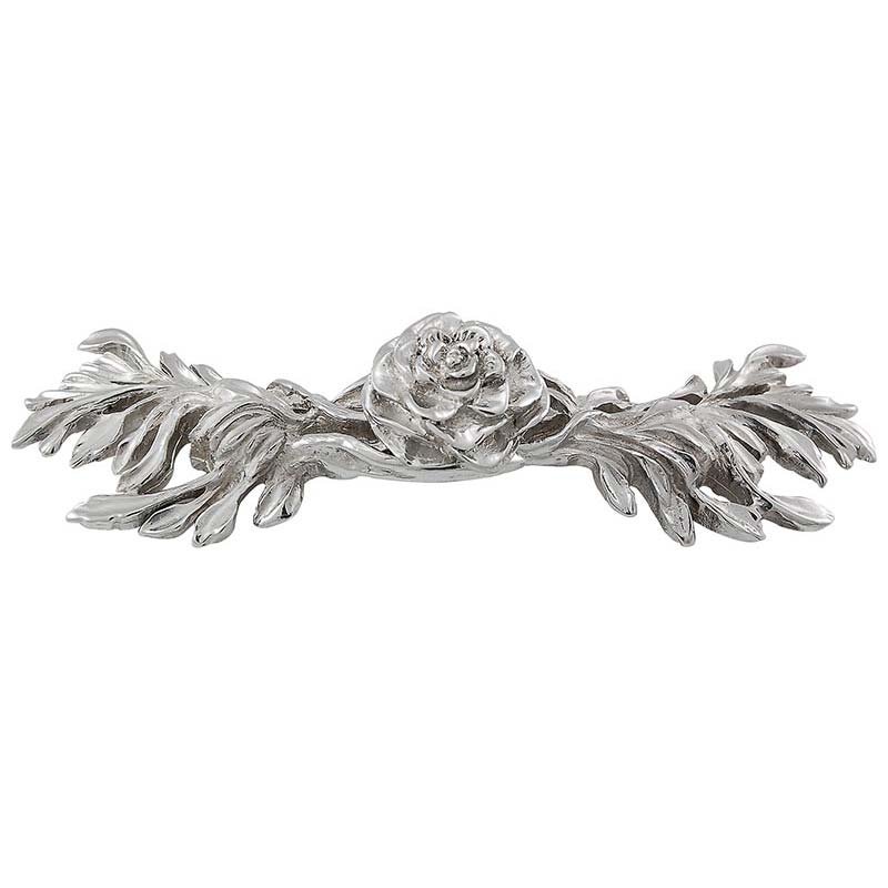 Vicenza Hardware 3" Centers Jasmine Pull in Polished Silver